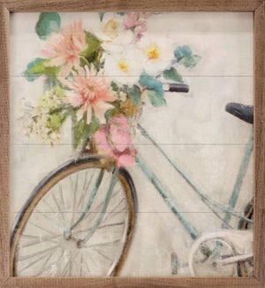 Flower Bike 1 Blue By Nina Blue